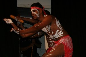 traditional dance by some of the local mob