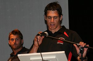 Brad Kelly thanks the boys for the  HUKA