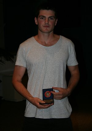 Brendan Sexty was humble in accepting his 2010 DAU MEDAL Mr. Ken Dau (Photo : ourfootymedia) 