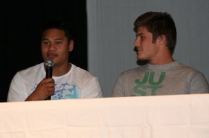 Joseph Leilua speaks @ the Endeavour SHS TSP Rugby League Presentation Night (Photo : ourfootymedia