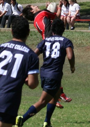 Endeavour SHS v Chilfey College, NSW CHS St. Marys Cup action (Photo's : ourfootymedia)