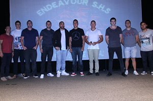 All 10 DAU MEDALISTS were at the 10 Endeavour SHS rugby league presentation nite to honour the Dau family (Photo : OurFootyMedia) 