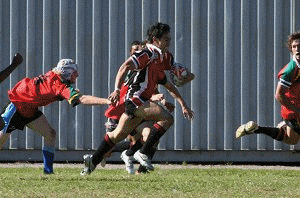 Endeavour SHS Vs Tuggerah Lakes line in a recent St. Mary's Cup match  (Photo's : ourfooty media)