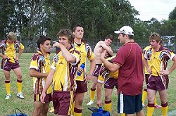 Boys take a break in the heat of the action  (Photo : ourfooty media)