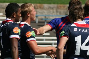 Roosters v Knights, rnd 2 SG Ball action (Photo's : ourfootymedia)