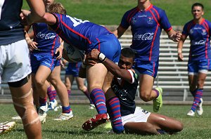 Roosters v Knights, rnd 2 SG Ball action (Photo's : ourfootymedia)