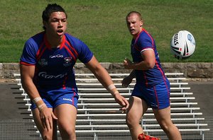 Roosters v Knights, rnd 2 SG Ball action (Photo's : ourfootymedia)