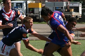 Roosters v Knights, rnd 2 SG Ball action (Photo's : ourfootymedia)