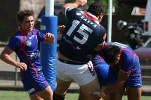 Roosters v Knights, rnd 2 SG Ball action (Photo's : ourfootymedia)