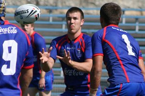 Roosters v Knights, rnd 2 SG Ball action (Photo's : ourfootymedia)