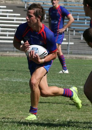 Roosters v Knights, rnd 2 SG Ball action (Photo's : ourfootymedia)