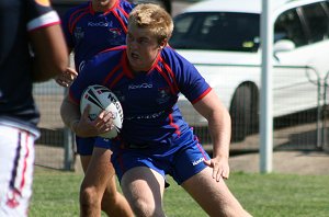 Roosters v Knights, rnd 2 SG Ball action (Photo's : ourfootymedia)