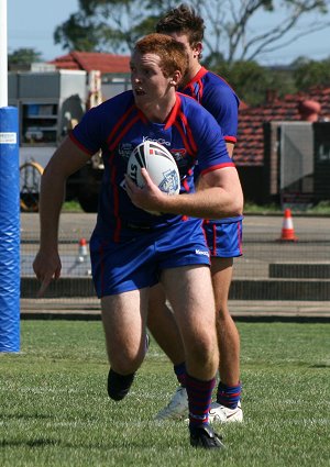 Roosters v Knights, rnd 2 SG Ball action (Photo's : ourfootymedia)