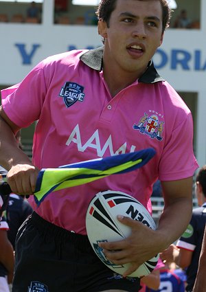 Rooster v Knights, rnd 2 SG Ball action (Photo's : ourfootymedia)