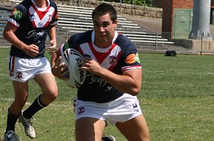 Rooster v Knights, rnd 2 SG Ball action (Photo's : ourfootymedia)