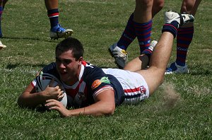 Rooster v Knights, rnd 2 SG Ball action (Photo's : ourfootymedia)