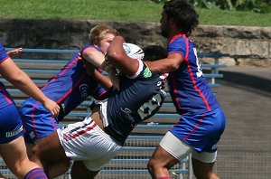 Rooster v Knights, rnd 2 SG Ball action (Photo's : ourfootymedia)