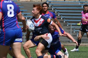 Rooster v Knights, rnd 2 SG Ball action (Photo's : ourfootymedia)
