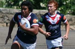 Roosters v Knights, rnd 2 SG Ball action (Photo's : ourfootymedia)