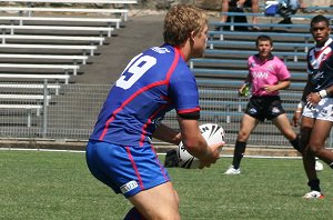Roosters v Knights, rnd 2 SG Ball action (Photo's : ourfootymedia)