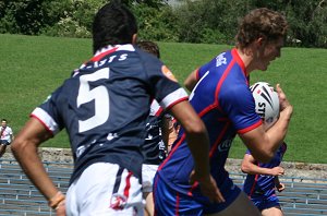 Roosters v Knights, rnd 2 SG Ball action (Photo's : ourfootymedia)