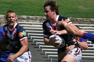 Roosters v Knights, rnd 2 SG Ball action (Photo's : ourfootymedia)