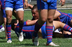 Roosters v Knights, rnd 2 SG Ball action (Photo's : ourfootymedia)
