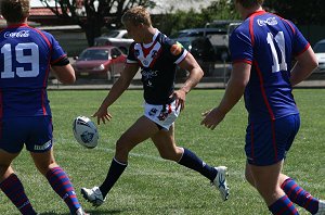Roosters v Knights, rnd 2 SG Ball action (Photo's : ourfootymedia)