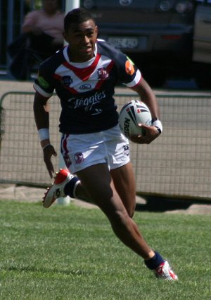 Roosters v Knights, rnd 2 SG Ball action (Photo's : ourfootymedia)