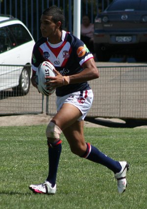 Roosters v Knights, rnd 2 SG Ball action (Photo's : ourfootymedia)