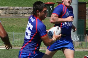 Roosters v Knights, rnd 2 SG Ball action (Photo's : ourfootymedia)