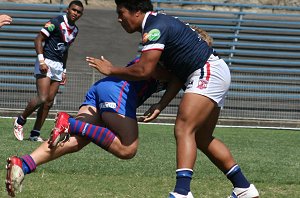 Roosters v Knights, rnd 2 SG Ball action (Photo's : ourfootymedia)