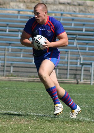 Roosters v Knights, rnd 2 SG Ball action (Photo's : ourfootymedia)