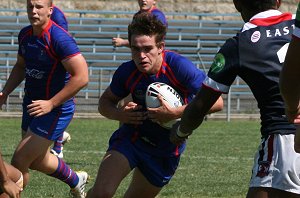 Roosters v Knights, rnd 2 SG Ball action (Photo's : ourfootymedia)