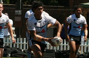 Tyrone Viiga - Cronulla SHARKS v WA reds SG Ball action (Photo's : ourfootymedia)