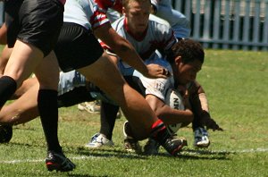 Cronulla SHARKS v WA Reds SG Ball action (Photo's : ourfootymedia)
