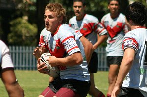 Cronulla SHARKS v WA Reds SG Ball action (Photo's : ourfootymedia)