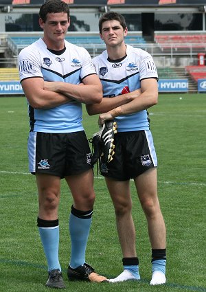 Rodney Coates & Brendan Sexty - Melbourne Storm v Cronulla SHARKS rnd 4 SG Ball action (Photo's : ourfootymedia)