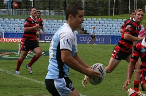 Cronulla SHARKS v Nth Sydney BEARS SG Ball rnd5 action (Photo's : ourfootymedia)