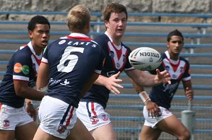 Sydney ROOSTERS v Cronulla SHARKS SG Ball rnd 7 action (Photo's : ourfootymedia)