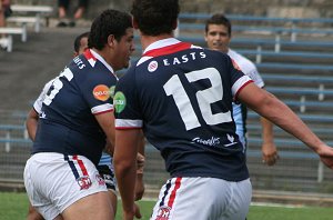 Sydney ROOSTERS v Cronulla SHARKS SG Ball rnd 7 action (Photo's : ourfootymedia)