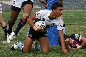 Sydney ROOSTERS v Cronulla SHARKS SG Ball rnd 7 action (Photo's : ourfootymedia)