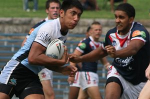 Sydney ROOSTERS v Cronulla SHARKS SG Ball rnd 7 action (Photo's : ourfootymedia)
