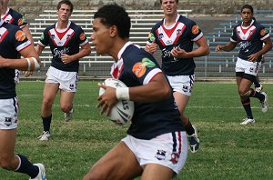 Sydney ROOSTERS v Cronulla SHARKS SG Ball rnd 7 action (Photo's : ourfootymedia)