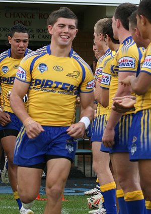 Jason Seage running out for the Parra Eels in this years NSWRL SG Ball Competition (Photo : ourfootymedia)