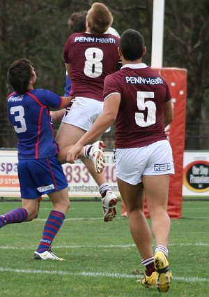 Newcastle KNIGHTS v Manly SEAEAGLES Matthews Cup 1/4 Finals action (Photo's : ourfootymedia)