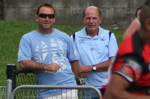 Ricky Stuart watching the footy - Cronulla SHARKS v Nth Sydney BEARS Rnd 5 Mattys Cup match (Photo's : ourfootymedia)