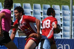 Cronulla SHARKS v Illawarra STEELERS - HAROLD MATTHEWS CUP rnd6 action (Photo's : ourfootymedia)