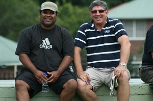 The legendary Rod (Rocket) REDDY watches the Footy (Photo : OurFootyMedia)
