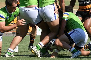 Balmain TIGERS v Canberra RAIDERS Rnd2 SG Ball Action (Photo's : OurFootyMedia) 